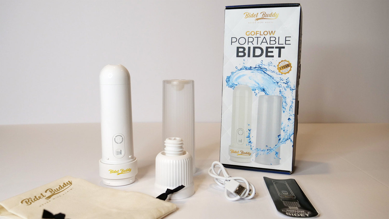 GoFlow Rechargeable Portable Bidet - Bidet Buddy™ - Portable Electric Bidet