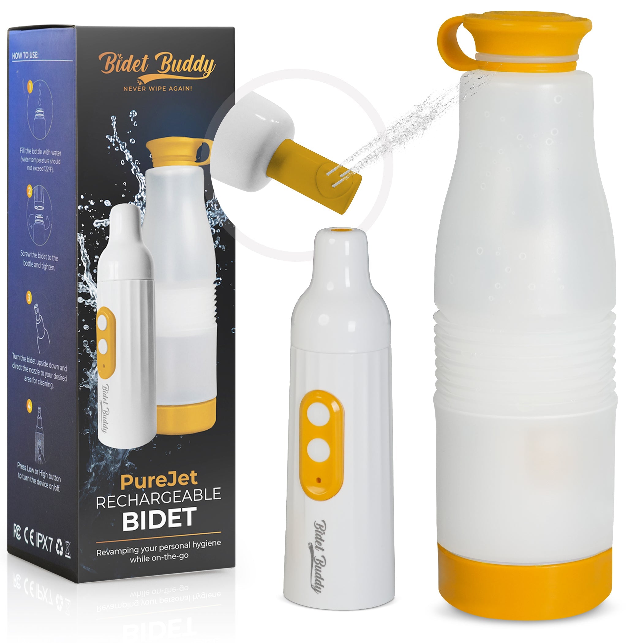 PureJet Rechargeable Portable Bidet | Portable Bidet | Bidet Buddy™